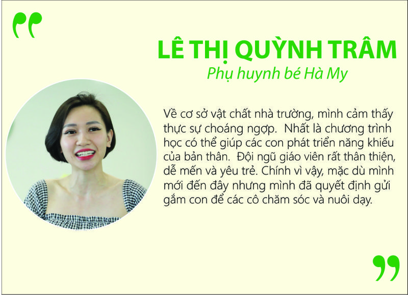 Lê Thị Quỳnh Trâm - Phụ huynh bé Hà My